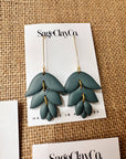 Irene Clay Earrings | Sage