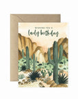 Desert Lovely Birthday Greeting Card