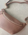 Oversized Crossbody Handbag: Tan Brown