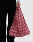 Azalea Pink Tartan Tote
