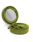 Velvet Jewelry Organizer - Martini - Olive