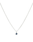 Birthstone Necklace: Sapphire