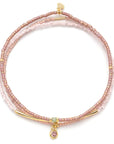 Miyuki Bracelet Trio | Blush/Gold