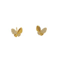 Pavé Butterfly Studs