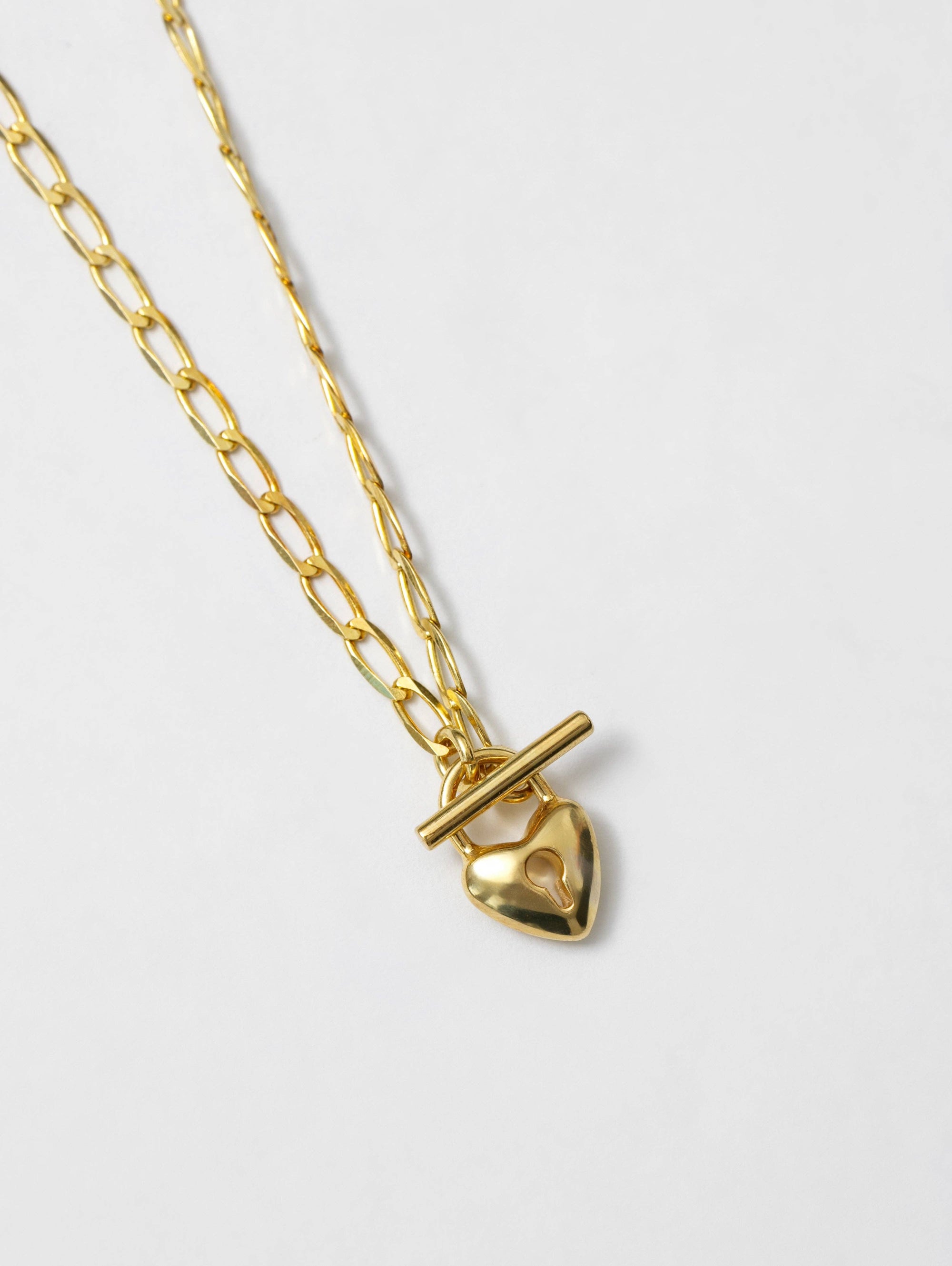 Heart Toggle Necklace | Gold