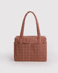 Baggu Small Cloud Carry-On | Tan Houndstooth