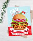 Bacon Double Cheese Burger Dad | Greeting Card