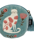 Catbloom Embroidered Coin Purse