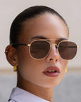Austin Sunnies | Gold/Brown