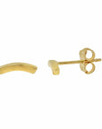 Curved Bar Studs | Solid Gold