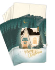 Cozy Christmas House Boxed Holiday Cards - Set of 10