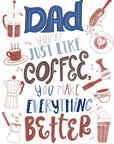Hand-lettered Coffee | Greeting Card