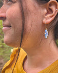 Ellipse Pendant Hoop Earrings