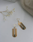 Bohemian Art Deco Earrings: Green