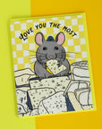 Cheese Mouse Love | Greeting Card