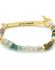 Hidden Message Bracelet | Unstoppable/Chiltonite/Gold