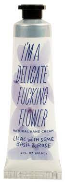 Blue Q | Hand Cream Delicate F*cking Flower: Lilac