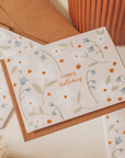 Birthday Floral Pattern | Greeting Card
