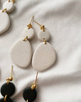 Selma Clay Earrings | White