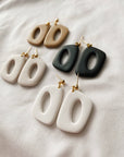 Dani Clay Earrings | Black