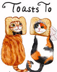 Wedding Toast Cats - Funny Wedding Card