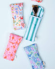 Puffy Sunglasses Case: Sicily Stripes Pink