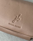 Oversized Crossbody Handbag: Tan Brown