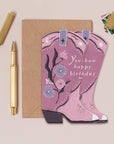 Cowboy Boots Birthday | Greeting Card