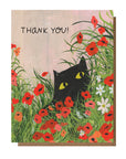 Thank You Flower Kitty Card