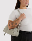 Nylon Loaf Bag: Sage Stripe