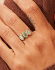 Earth Element Mood Ring | 14K Gold
