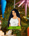 Charli Xcx Brat Enamel Ornament
