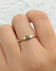 Evil Eye Signet Ring