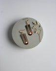 Bohemian Art Deco Earrings: Green