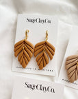 Gianna Clay Earrings | Warm Beige