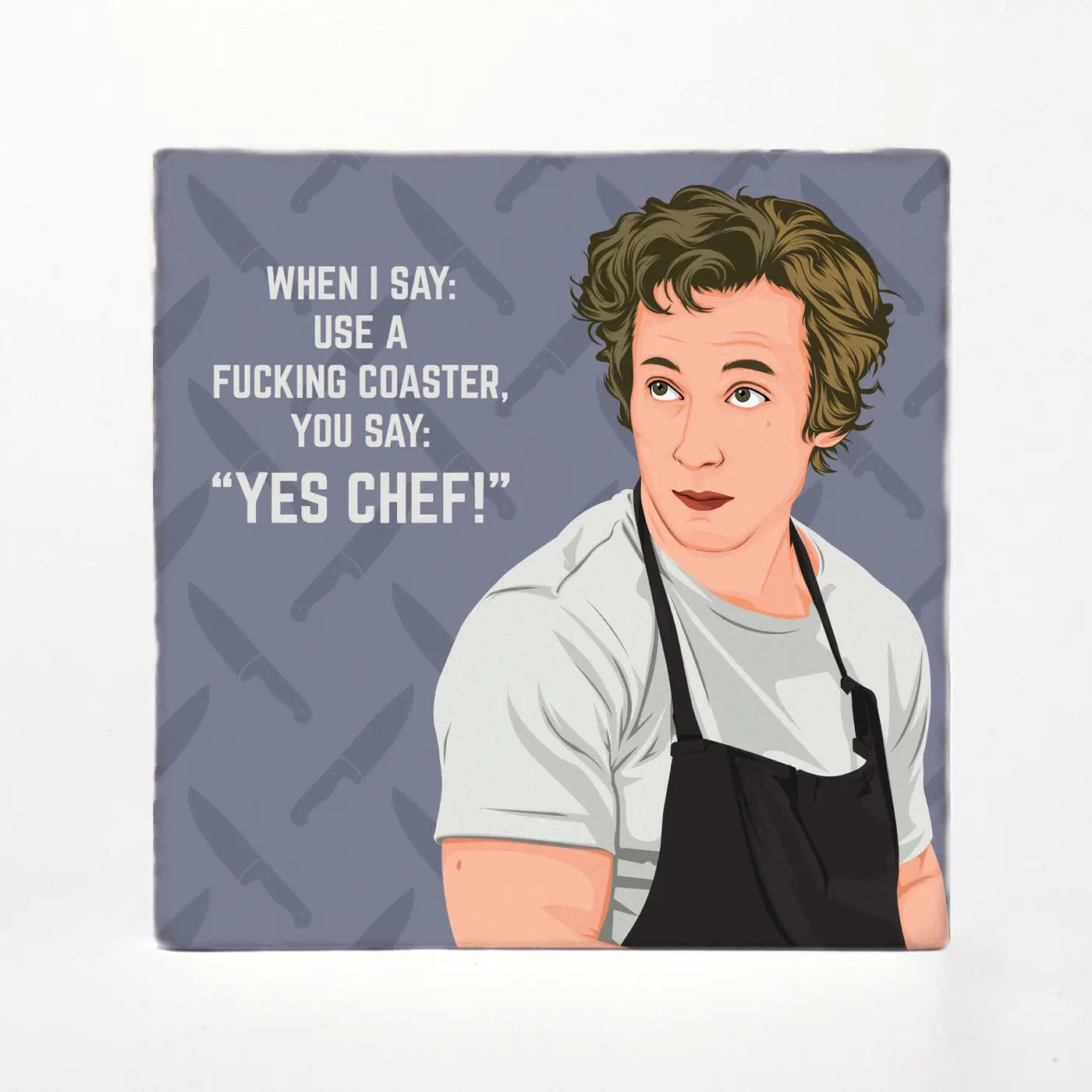 Carmy Yes Chef Ceramic Coaster