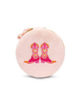 Velvet Jewelry Organizer - Cowgirl Boots - Pink