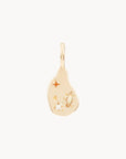 Small Fire Element Charm | 10K Gold