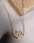 Interlocked Heart Necklace