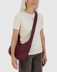 Baggu Medium Nylon Crescent Bag - Mahogany