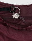 Baggu Medium Nylon Crescent Bag - Mahogany