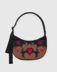 Baggu Medium Nylon Crescent Bag - Western Appliqué