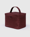 Large Cosmetic Case: Mahogany