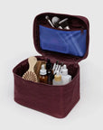 Large Cosmetic Case: Mahogany