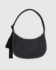 Baggu Medium Denim Crescent Bag - Washed Black Denim