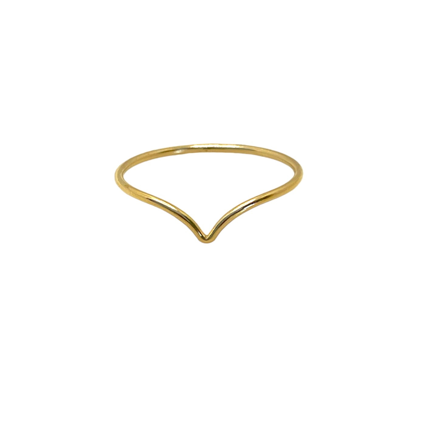 Chevron Stacking Ring | Gold