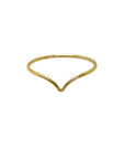 Chevron Stacking Ring | Gold