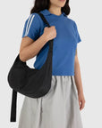 Baggu Medium Nylon Crescent Bag - Black