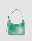Baggu Mini Nylon Shoulder Bag - Green Gingham