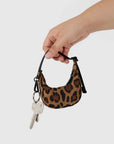 Crescent Bag Charm - Leopard